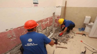 Muğla Büyükşehirden okullara tadilat desteği