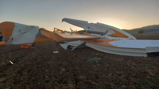 Muğlada yangın söndürme uçağı tarlaya acil iniş yaptı