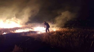 Muşta anız yangını korkuttu