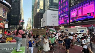 New Yorkta on binlerce kişilik İsrail protestosu