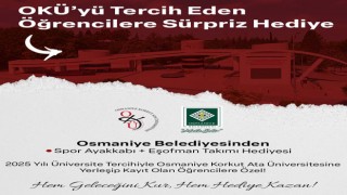 OKÜ’ye Yerleşen Her Öğrenciye Spor Ayakkabı ve Eşofman Hediyesi