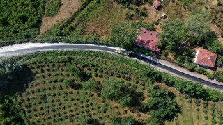 Orduda yollara sıcak asfalt çalışmaları sürüyor