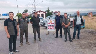 Orman ekiplerinden yollarda denetim