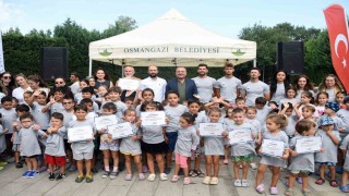 Osmangazide minikler yaz tatilinde yüzmeyi öğrendi