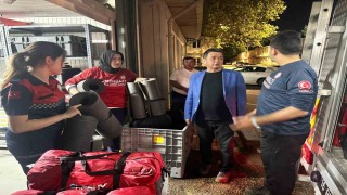 Osmangaziden Sındırgıya deprem sonrası hızlı destek