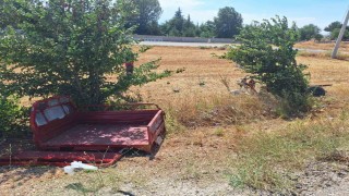 Otomobil ile üç tekerlekli motosiklet çarpıştı: 1 yaralı