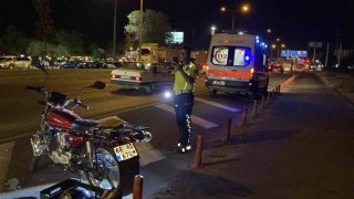 Otomobil motosiklete çarptı: 1 yaralı