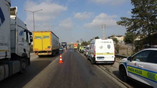 Otoyolda tırın çarptığı şahıs öldü