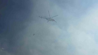 Otoyolda yanan araç orman yangını çıkardı