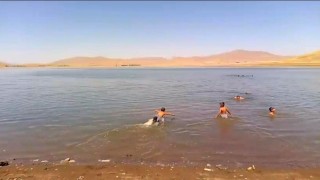 Patnos Barajı serinlemek isteyenlerin adresi oldu