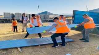 Patnosta mağdur aileye destek oldular