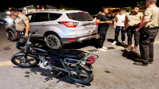 Plakasız ve şasi numarasız motosiklet trafikten men edilerek, kriminale gönderildi