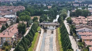 Porsuk Çayının su seviyesi azaldı