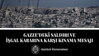 Rektör Prof. Dr. Hacımüftüoğlundan Gazzedeki saldırı ve işgal kararına karşı kınama mesajı