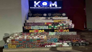 Saman yüklü tırdan 3 milyon TLlik gümrük kaçağı sigara çıktı