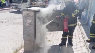 Samandağda trafo yangını çıktı