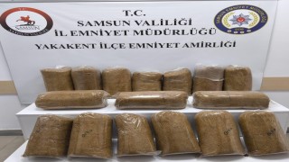 Samsunda 80 kilo kaçak tütün ele geçirildi