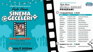 Samsunda Açık Hava Sinema Geceleri başlıyor