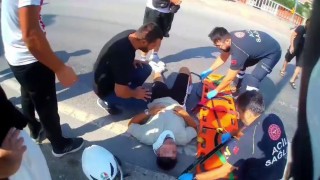 Samsunda motosikletler çarpıştı: 2 yaralı