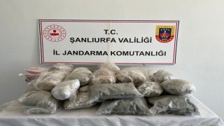 Şanlıurfada 26 kilo esrar ele geçirildi