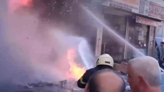 Şanlıurfada iş yerinde korkutan yangın