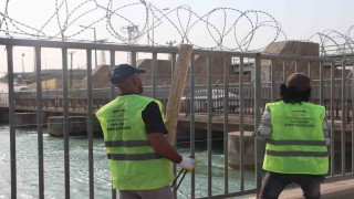 Şanlıurfada sulama kanalında can güvenliği için tel örgü önlemi