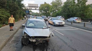 Sarıyerde aşırı hız kaza getirdi: 1 yaralı
