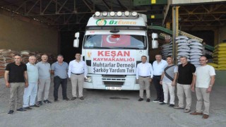 Şarköydeki yangında zarar gören üreticilere yem yardımı