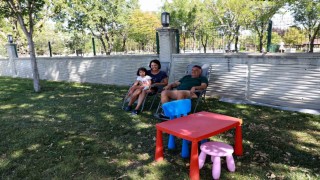 Şehrin merkezinde karavan konforu