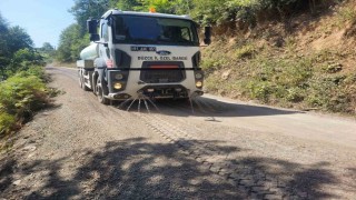 Şelaleye giden yolda hummalı çalışma