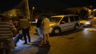 Serikte motosikletle hafif ticari araç çarpıştı: 1 yaralı