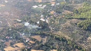 Seydikemerdeki orman yangını büyümeden söndürüldü