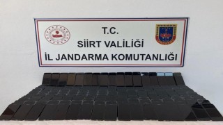 Siirtte 10 milyon lira değerinde kaçak cep telefonu ele geçirildi