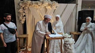 Sındırgıda ilk müftülük nikahı gerçekleşti