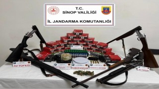 Sinopta uyuşturucu ve silah operasyonu
