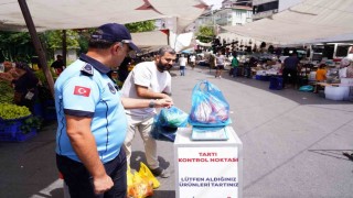 Şişli Belediyesinden ilçedeki pazar yerlerine yönelik denetim