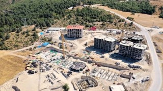 Söğüt 2. Etap TOKİ konutlarında çalışmalar tüm hızıyla sürüyor