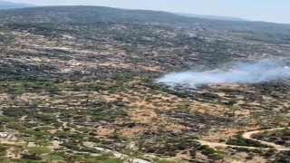 Sökenin Latmos Dağları Değirmen Boğazında yangın alarmı