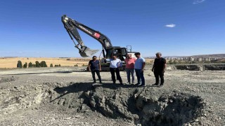 Sorgunda yeni mezarlık alanında ilk temel atıldı