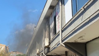 Spor salonunda klima yangını