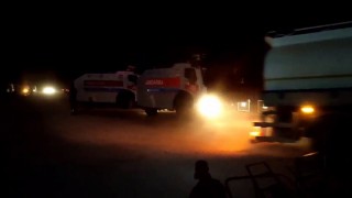 Suriyede çıkan yangına müdahale için Türkiyeden araç ve personel sevkiyatı sürüyor