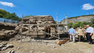 Tarihi Osmanlı hamamı aslına uygun restore ediliyor