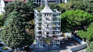 Tarihi Saat Kulesi restore ediliyor