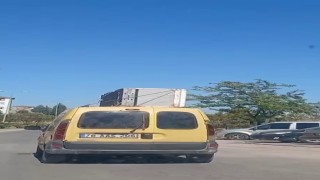 Tavanında buzdolabı taşıyan araca 2 bin 72 TL para cezası kesildi