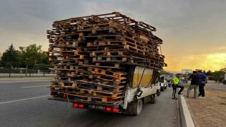 Tehlikeli yük taşıyan sürücüye, ceza yağdı