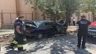 Tekirdağda ağaca çarpan otomobilin sürücüsü yaralandı