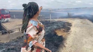 Tekirdağda çıkan yangın yerleşim alanlarını tehdit etti