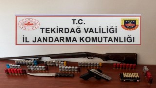 Tekirdağda jandarmadan farklı ilçelerde eş zamanlı operasyonlar