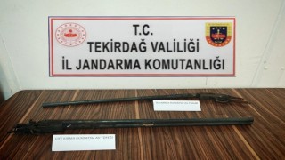 Tekirdağda jandarmadan silah ve mühimmat operasyonu