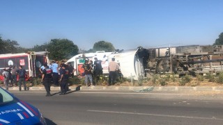 Tekirdağda kamyon kazası: 1 yaralı